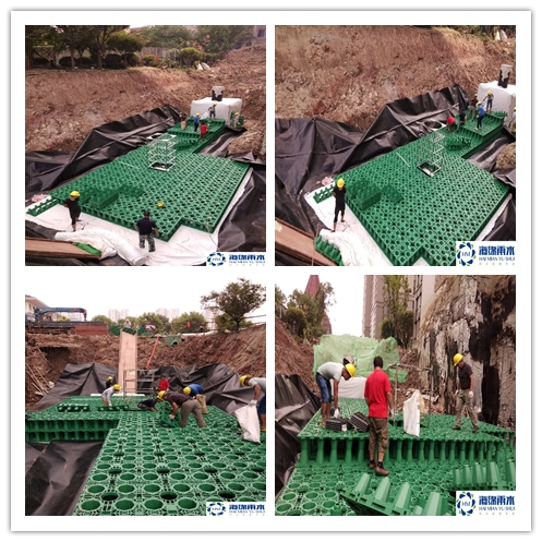 长沙_雨水收集利用系统模块水池工程项目